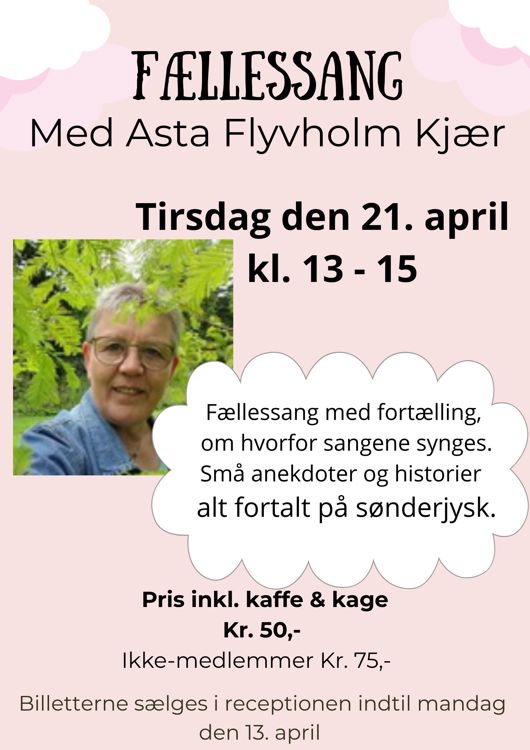 Fællessang med Asta Flyvholm Kjær